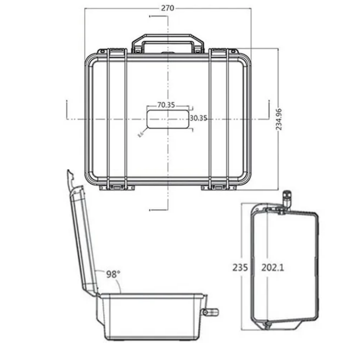 Kotak Organizer Tahan Air Berb - Fish Finder Case ulasan dan harga