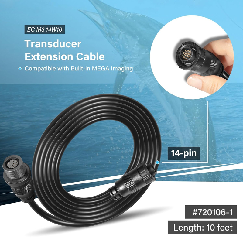 Kabel Ekstensi Transduser 10Ft - Fish Finder ulasan dan harga