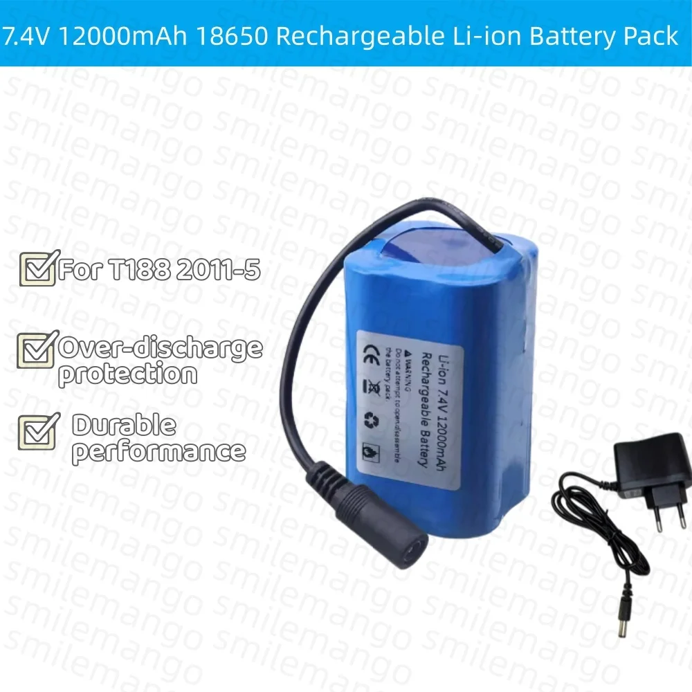 Baterai 7.4V 12000mAh dengan P - Fish Finder Charger ulasan dan harga